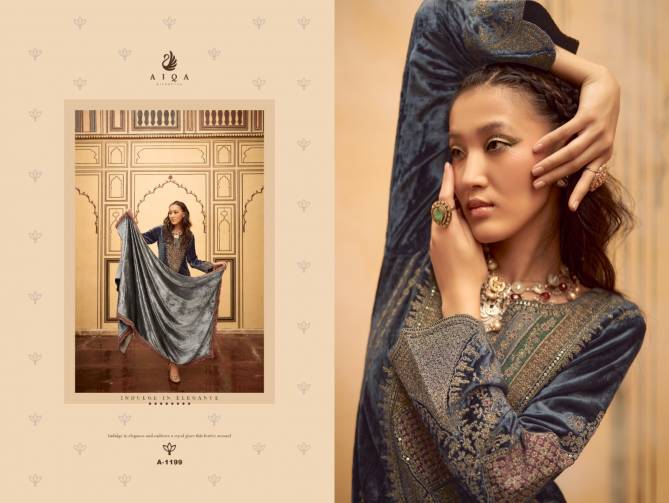 Sitaray By Aiqa Designer Velvet Embroidery Salwar Kameez Wholesale Price In Surat